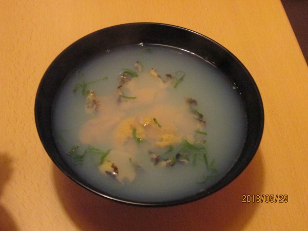 いちご煮です！ウニとアワビがたくさん入った潮汁です。